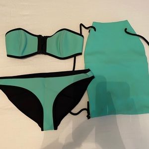 Triangl swim suit & bag